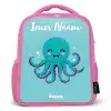 Octopus - Water - Blauw Kinderrugzak - Roze middel -3d