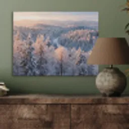 Bos - Bergen - Goud - Winter - Warm PET vilt klein -sfeer2