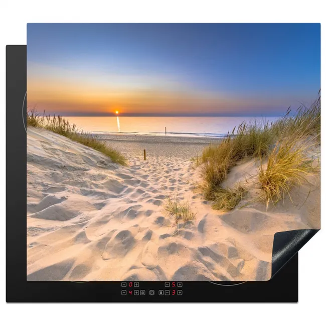 Zachte Zonsopkomst over Duinlandschap Inductie beschermer vinyl 3mm middel -3d