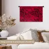 Zebra - Zwart - Roze - Neon Wandkleed katoen klein 269 -sfeer1