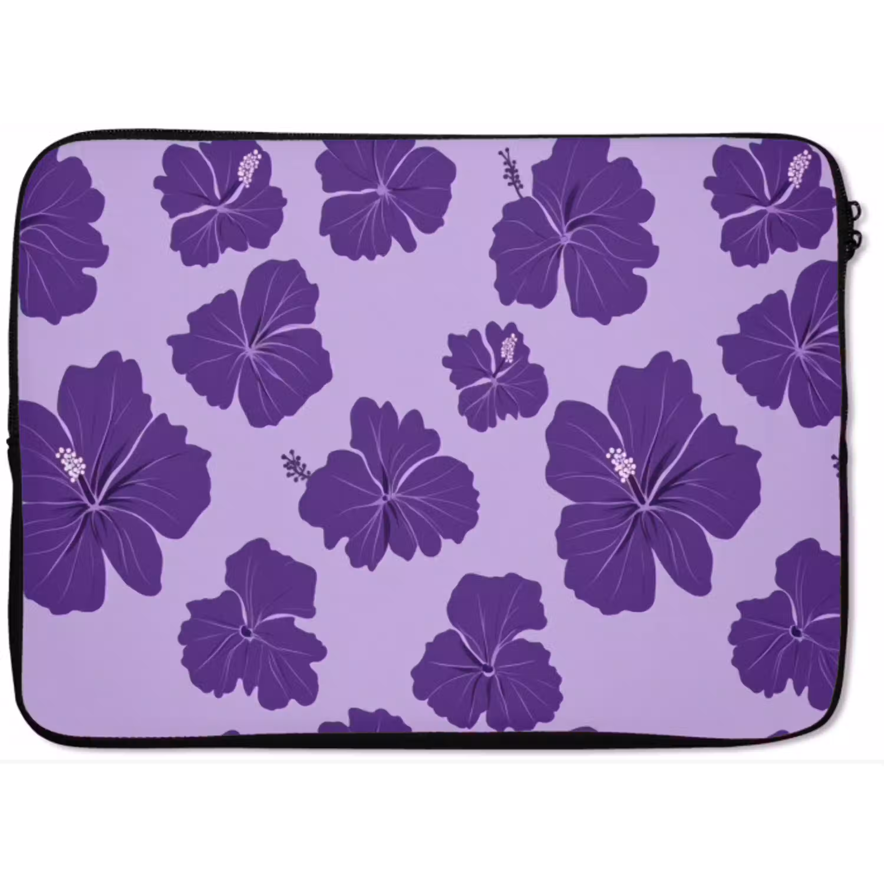 Hibiscus - Bloemen - Paars laptophoes neopreen klein 279 -zkaufland3dotto