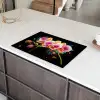 Orchidee - Graffiti - Kleurrijk - Bloemen - Abstract Inductie beschermer vinyl 3mm klein -sfeer8