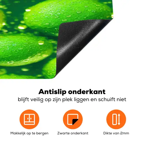 Limoen - Groen - Water Inductie beschermer vinyl 3mm klein 276 -zzzzzzz-td-onderkant