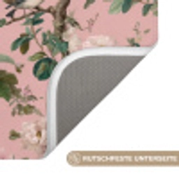 Pioenrozen - Botanisch - Vogel WCmat klein 1009 -USP_AntislipDE