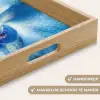 Blauw - Orchidee - Elegeant Dienblad Rechthoek middel -USP_HandgreepNL