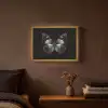 Vlinder - Grijs - Mysterieus Light Box met batterij (Wandlamp) middel -sfeer4