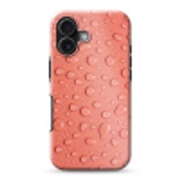 Water - Druppels - Roze Toughcase MagSafe Apple iPhone 17 klein -3d