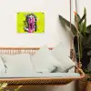 Buste - Verf - Geel tuinposter los doek klein -sfeer7