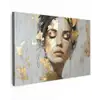 Sierlijk - Vrouw - Goud - Ogen canvas 2cm klein -z3d