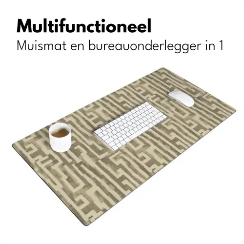 Abstract - Geometrisch - Groen Muismat XXL klein 681 -sfeer4