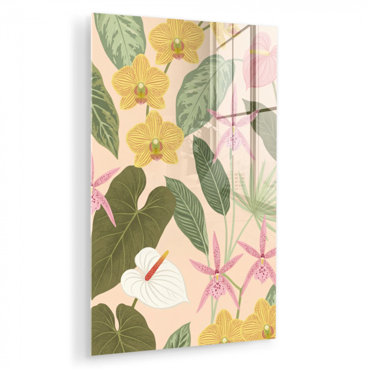 Patroon - Bloemen - Kleurrijk plexiglas 5mm klein -zzzproduct_nieuw
