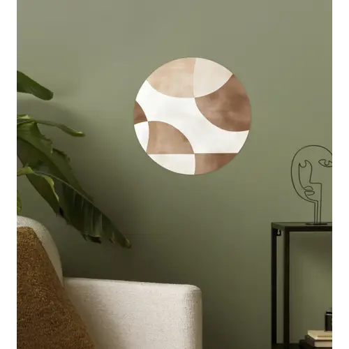 Snijdende cirkels - Overlappende vlakken Wandcirkel behangsticker klein -sfeer2