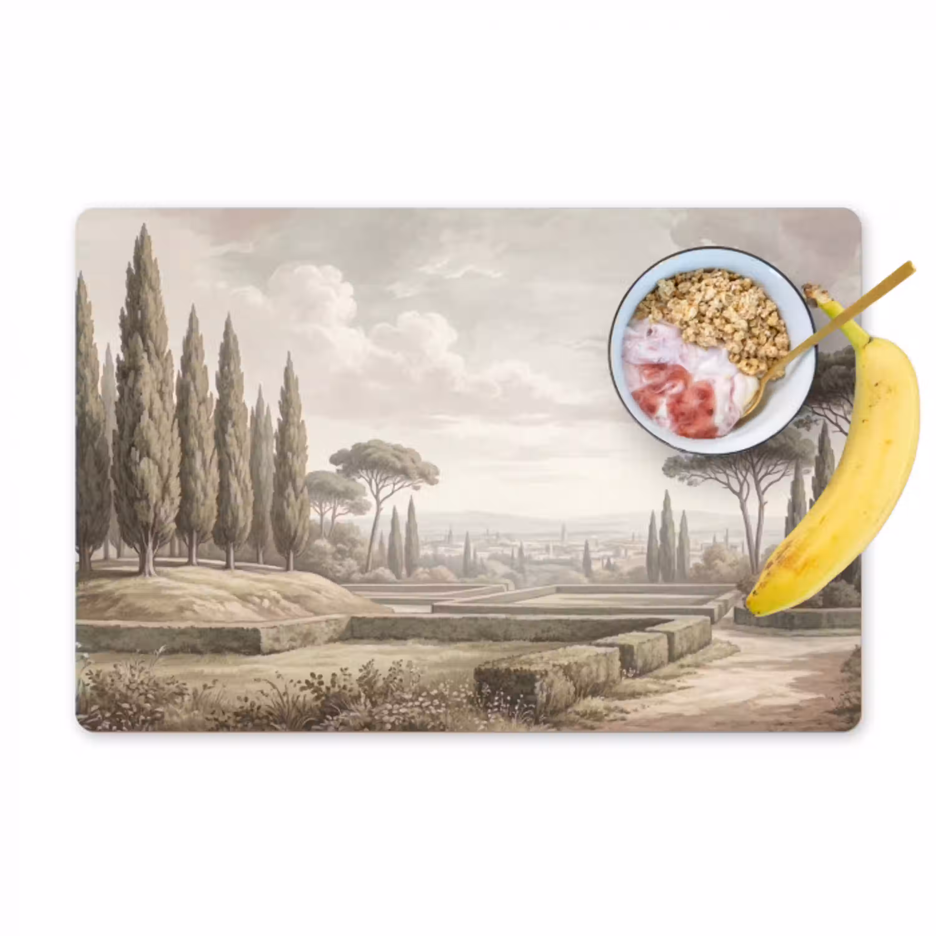 Vallei - Tuin - Natuur - Groen Placemat vinyl groot -zzzproduct_Kitchenyeah-website
