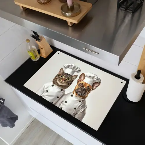 Kat - Hond - Kokskleding Inductie beschemer met haakjes klein -sfeer1