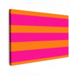 Strepen - Horizontaal - Roze canvas 2cm klein 34 -z3d