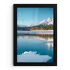 Landschap - Winter - Meer - Bergen - Uitzicht - IJs fotolijst zwart zonder passe partout klein -3d