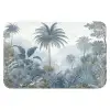 Jungle - Modern - Blauw - Groen Badmat klein -3d