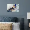 Marmer - Blauw - Goud poster papier klein -sfeer2