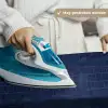 Krokodil - Leer - Blauw Wandkleed katoen klein 269 -sfeer9