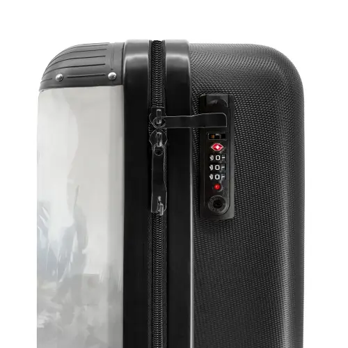 Statisch Portret van een Zwart Paard Koffer - NBS - Handbagage middel -slot