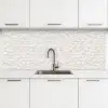 Schubben - Wit - Elegant keuken achterwand 2 middel 871 -3d
