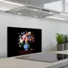 Rozen - Bloemen - Vaas - Boeket keuken achterwand spatscherm klein -3d_schuin