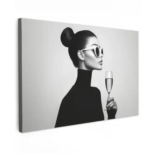 Vrouw - Champagne - Modern canvas 2cm klein -z3d
