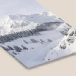 Berg - Sneeuw - Winter - Natuur - Wit fotolijst zwart zonder passe partout klein -zsfeer6