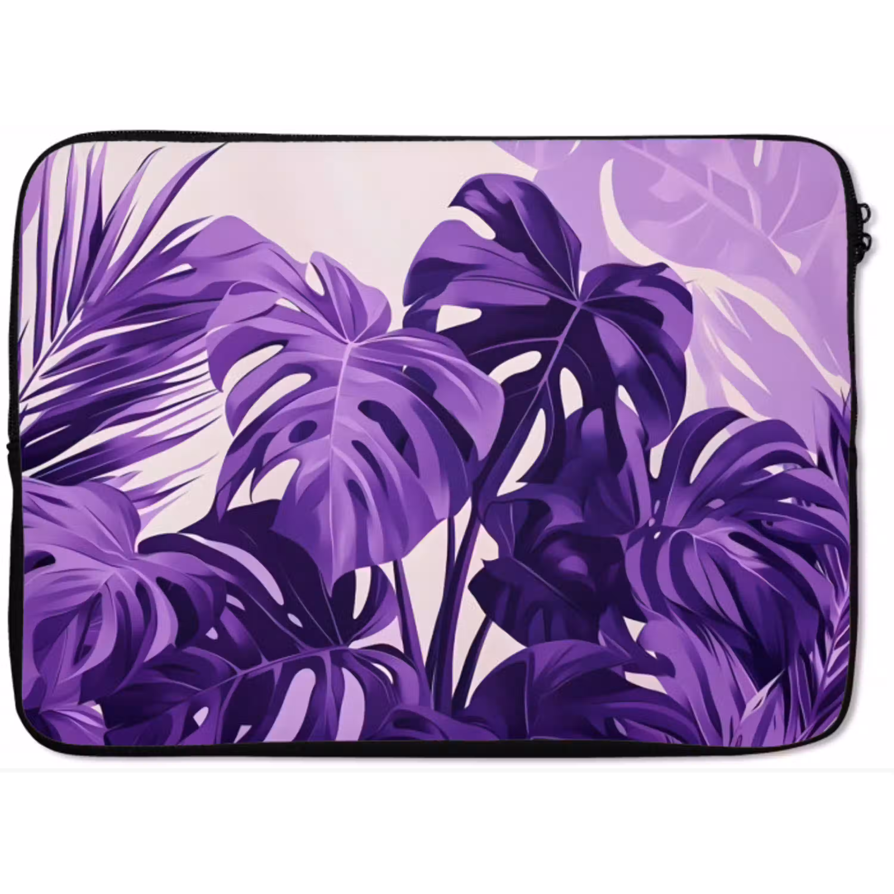Bladeren - Paars - Tropisch - Abstract laptophoes neopreen klein -zkaufland3dotto