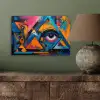 Graffiti - Kleuren - Oog - Kunst aluminium wit klein -sfeer2