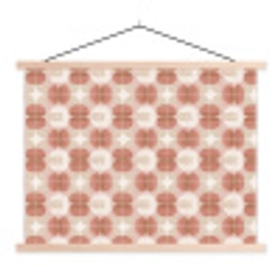 Retro - Klassiek - Roze textielposter latten blank klein 122 -3d