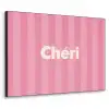 Gestreept - Roze - Chéri Textielframe - compleet frame klein -3d