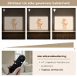 Dino - T-Rex - Oranje Light Box met batterij (Wandlamp kind) middel -USP_dimbaarNL
