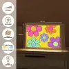 Bloemen - Illustratie - Kleurrijk Light Box met kabel (Tafellamp) klein -USP_websiteoverzichtNL