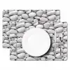 Wit - Kiezels - Egaal Placemat vinyl groot 368 -zzsfeer2_Kitchenyeah-website
