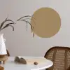 Palet - Beige - Interieur Wandcirkel behangsticker klein 186 -sfeer3