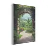 Doorkijk - Landschap - Bloemen - Pad - Uitzicht PET vilt klein -3d