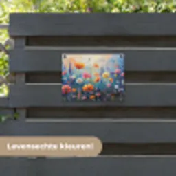Bloemen - Natuur - Waterverf - Kunst tuinposter los doek klein -sfeer3