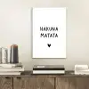 Hakuna matata - Quotes - Spreuken aluminium wit klein -sfeer1