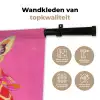 Giraf - Roze - Bril - Sjaal Wandkleed katoen klein -sfeer2