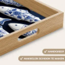 Vissen - Delfts - Blauw - Keramiek Dienblad Rechthoek middel -USP_HandgreepNL