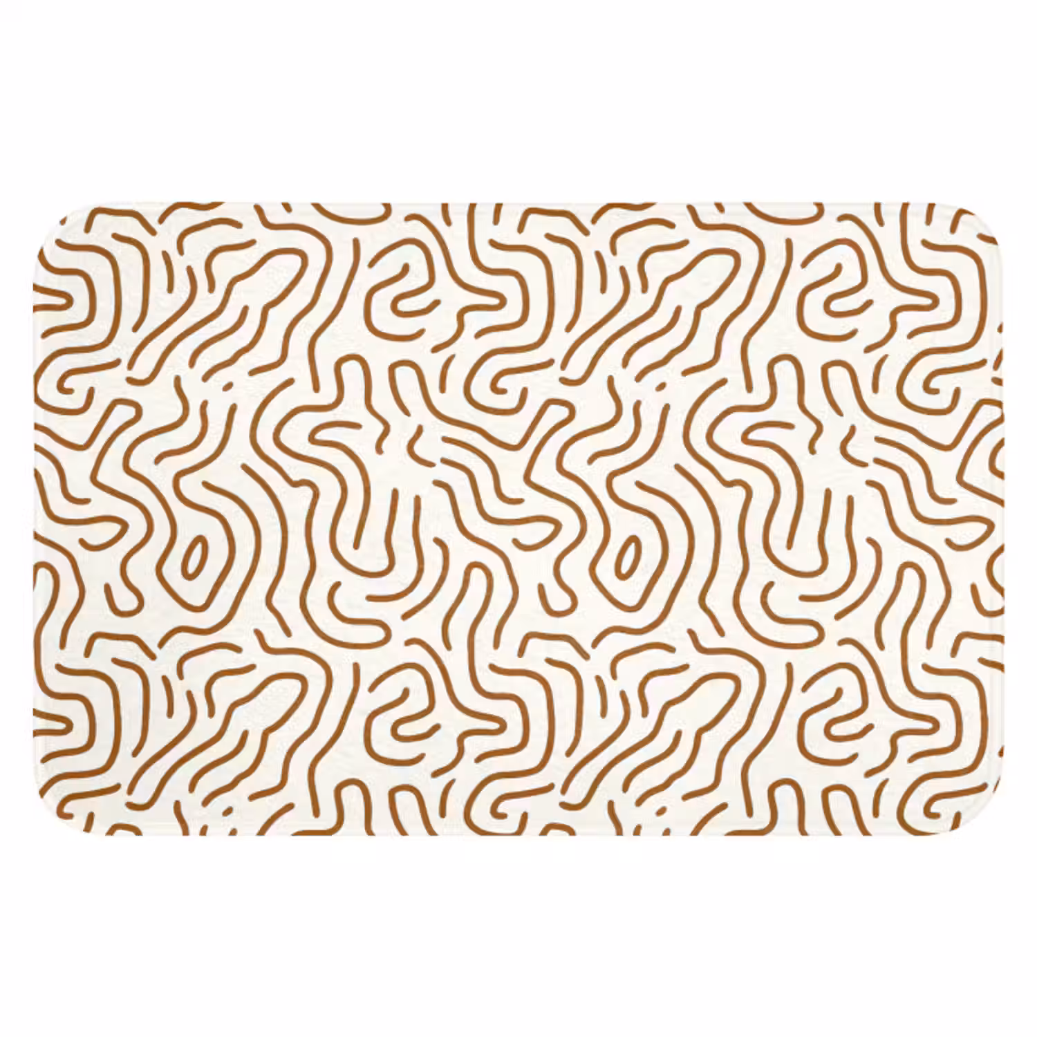 Badmat - Minimalistisch - Patroon - Terracotta