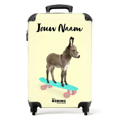 Ezeltje eropuit NBS - Handbagage koffer - Kinderen Unisex middel -productfoto_recht