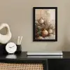 Kerst - Kerstballen - Beige - Goud fotolijst zwart zonder passe partout klein -sfeer1