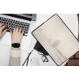 Boom - Mist - Sneeuw - Winter - Minimalistisch laptophoes neopreen klein -bureau