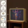 Giraffe - Gekleurd - Verfspatten Light Box met batterij (Wandlamp) middel -USP_websiteoverzichtNL