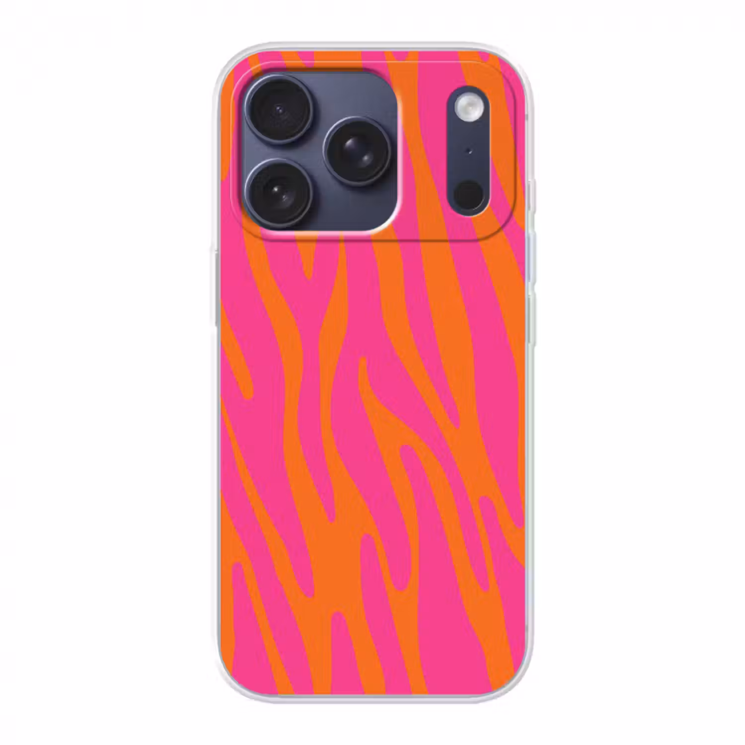 Handyhülle - Zebramuster - Rosa - Orange - Tiermuster