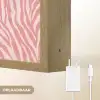 Zebra - Print - Roze Light Box met batterij (Wandlamp) middel 907 -USP_websiteoplaadbaarNL