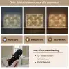 Antiek - Metaallook - Goud Light Box met batterij (Wandlamp) middel 907 -USP_lichtkleurNL