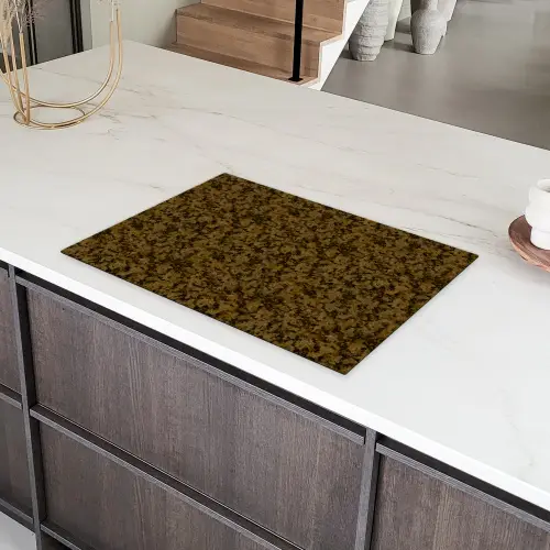 Bruin - Vlekken - Graniet Inductie beschermer vinyl 3mm klein 276 -sfeer8